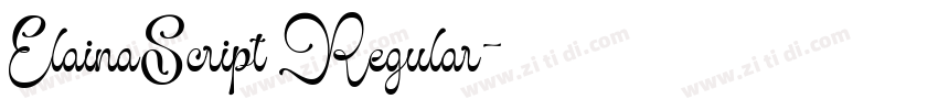 ElainaScript Regular字体转换